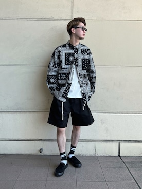 「SCHOTT」｜「アイテム（スリッポン）」を使った、DAISUKEさん（メンズ・169cm）の春コーディネート