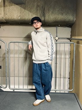 「schott（ショット）のアイテム（ブルゾン）」を使った、DAISUKEさん（メンズ・171cm）の冬コーディネート