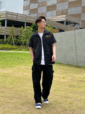 「schott（ショット）のSchott/ショット/TC PAINTER PANTS/ペインターパンツ（その他パンツ）」を使った、DAISUKEさん（メンズ・169cm）の夏コーディネート