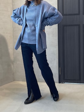 「アイテム（デニムパンツ）」を使った、bleublanc_zozoさん（レディース）の秋コーディネート