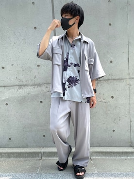 「ADRER（アドラー）の【ADRER】surgical stainless necklace / サージカルステンレスネックレス（ネックレス）」を使った、RENさん（メンズ・166cm）の夏コーディネート