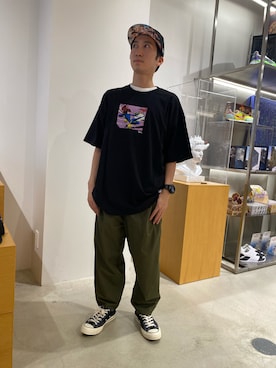 「BAIT（ベイト）のアイテム」を使った、SHUN HOSOKAWAさん（メンズ・165cm）の秋コーディネート