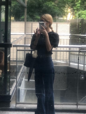 「アイテム（長傘）」を使った、97tll20さん（レディース・158cm）の冬コーディネート