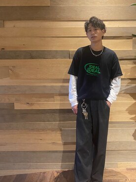 「BEAMS（ビームス）のアイテム（リング）」を使った、idealbeautifulworldさん（メンズ・170cm）の夏コーディネート