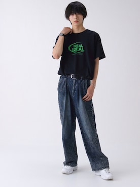 「ideal（イデアル）のアイテム」を使った、idealbeautifulworldさん（メンズ・185cm）の夏コーディネート