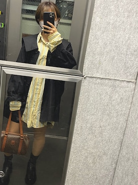 「A part by（アパートバイ）のアイテム（ブルゾン）」を使った、onakasuiteruyoさん（レディース・152cm）の秋コーディネート
