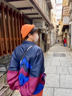 「Right-on（ライトオン）のアイテム（ニットキャップ/ビーニー）」を使った、kuioneさん（レディース・161cm）の冬コーディネート