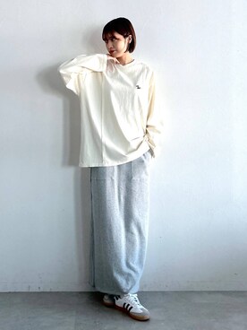 「DISCUS（ディスカス）のアイテム」を使った、やながわこころさん（レディース・167cm）の秋コーディネート