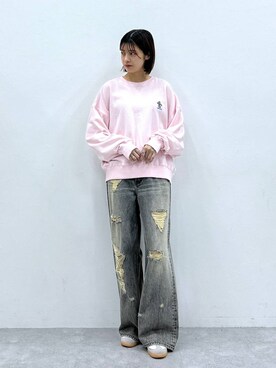 「CONVERSE（コンバース）のアイテム（スウェット）」を使った、やながわこころさん（レディース・167cm）の秋コーディネート
