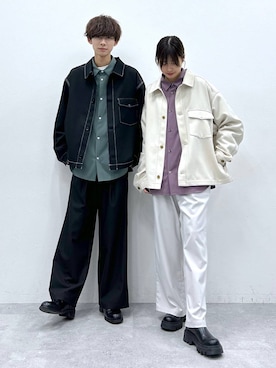 「RAGEBLUE（レイジブルー）のアイテム（ブルゾン）」を使った、やながわこころさん（レディース・167cm）の冬コーディネート