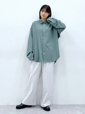 「RAGEBLUE（レイジブルー）のアイテム（ブルゾン）」を使った、やながわこころさん（レディース・167cm）の冬コーディネート
