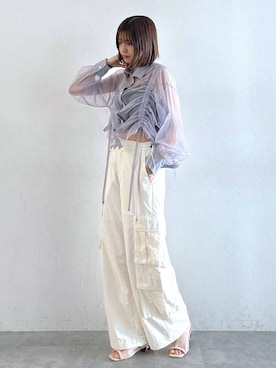 やながわこころさん（レディース・167cm）の夏コーディネート