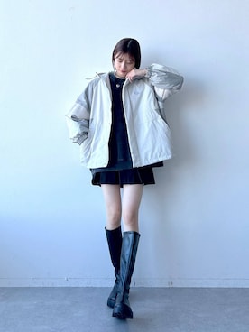 「RAGEBLUE（レイジブルー）のアイテム（スウェット）」を使った、やながわこころさん（レディース・167cm）の秋コーディネート
