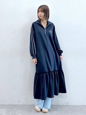 「RAGEBLUE（レイジブルー）のアイテム（ワンピース/ドレス）」を使った、やながわこころさん（レディース・167cm）の夏コーディネート