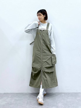 「アイテム（ワンピース/ドレス）」を使った、やながわこころさん（レディース・167cm・20代）の秋コーディネート