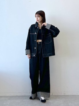 「RAGEBLUE（レイジブルー）のアイテム（ジャケット/アウター）」を使った、やながわこころさん（レディース・167cm）の冬コーディネート