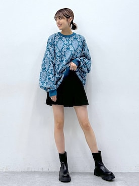 「RAGEBLUE（レイジブルー）のアイテム（ブルゾン）」を使った、やながわこころさん（レディース・167cm）の冬コーディネート