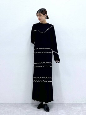 「アイテム（ワンピース/ドレス）」を使った、やながわこころさん（レディース・167cm・20代）の秋コーディネート