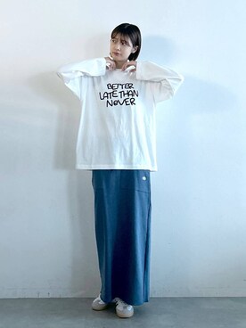 「DISCUS（ディスカス）のアイテム」を使った、やながわこころさん（レディース・167cm）の秋コーディネート