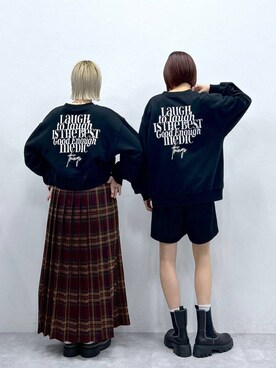 「RAGEBLUE（レイジブルー）のアイテム（ブーツ）」を使った、やながわこころさん（レディース・167cm）の秋コーディネート