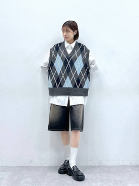 やながわこころさん（レディース・167cm）の冬コーディネート