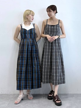 「RAGEBLUE（レイジブルー）のアイテム（ワンピース/ドレス）」を使った、やながわこころさん（レディース・167cm）の夏コーディネート