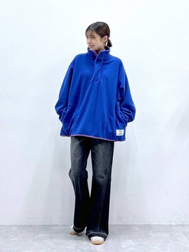 「DISCUS（ディスカス）のアイテム」を使った、やながわこころさん（レディース・167cm）の秋コーディネート