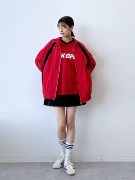 「RAGEBLUE（レイジブルー）のアイテム（シューズ）」を使った、やながわこころさん（レディース・167cm）の春コーディネート