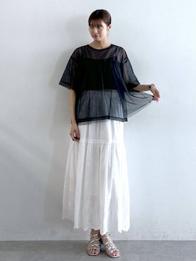 やながわこころさん（レディース・167cm）の夏コーディネート