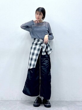 「RAGEBLUE（レイジブルー）のアイテム（ローファー）」を使った、やながわこころさん（レディース・167cm）の秋コーディネート
