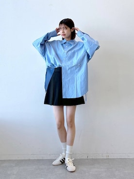 「RAGEBLUE（レイジブルー）のアイテム（シューズ）」を使った、やながわこころさん（レディース・167cm）の冬コーディネート
