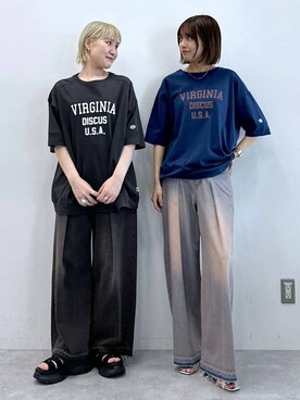 「RAGEBLUE（レイジブルー）のアイテム（サンダル）」を使った、やながわこころさん（レディース・167cm）の夏コーディネート