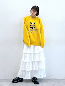 「RAGEBLUE（レイジブルー）のアイテム（ローファー）」を使った、やながわこころさん（レディース・167cm）の秋コーディネート