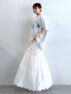 やながわこころさん（レディース・167cm）の夏コーディネート