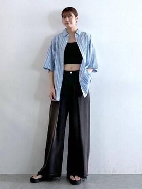 やながわこころさん(レディース・167cm)の夏コーディネート