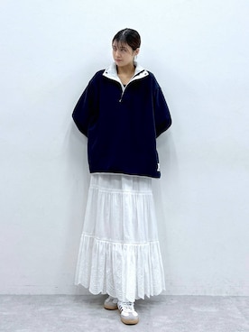 「DISCUS（ディスカス）のアイテム」を使った、やながわこころさん（レディース・167cm）の秋コーディネート