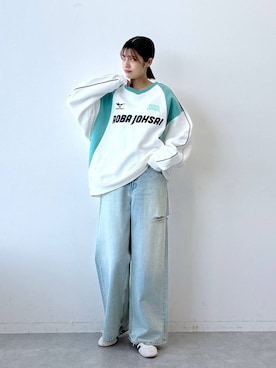 「RAGEBLUE（レイジブルー）のアイテム（シューズ）」を使った、やながわこころさん（レディース・167cm）の春コーディネート