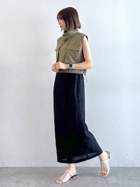 やながわこころさん（レディース・167cm）の夏コーディネート