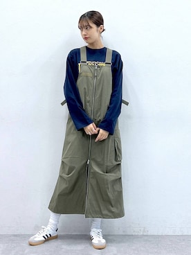 「RAGEBLUE（レイジブルー）のアイテム（ワンピース/ドレス）」を使った、やながわこころさん（レディース・167cm）の夏コーディネート