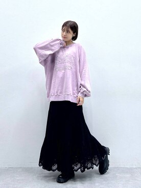 「RAGEBLUE（レイジブルー）のアイテム（ブーツ）」を使った、やながわこころさん（レディース・167cm）の秋コーディネート