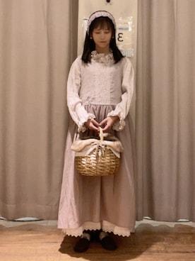 「アイテム（ワンピース/ドレス）」を使った、まふぃーさん（レディース・155cm・20代）の秋コーディネート