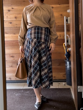 「EDIST.CLOSET（エディストクローゼット）のアイテム」を使った、seatomyさん（レディース・157cm）の秋コーディネート