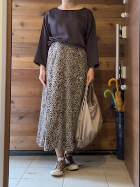 「STYLE DELI（スタイルデリ）のアイテム（スカート）」を使った、seatomyさん（レディース・157cm）の春コーディネート