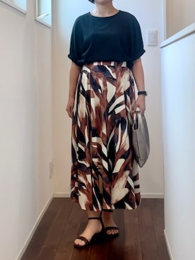 「STYLE DELI（スタイルデリ）のアイテム（サンダル）」を使った、seatomyさん（レディース・157cm）の夏コーディネート
