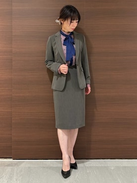 「ボウタイ」｜naracamicie111さん（レディース・156cm）の秋コーディネート