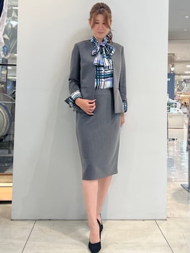 「ボウタイブラウス」｜naracamicie111さん（レディース・160cm）の秋コーディネート