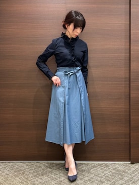 「ブラウスコーデ」｜naracamicie111さん（レディース・156cm）の秋コーディネート