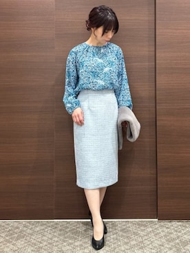 「アイテム（財布/小物、グレー系）」を使った、naracamicie111さん（レディース・156cm）の秋コーディネート