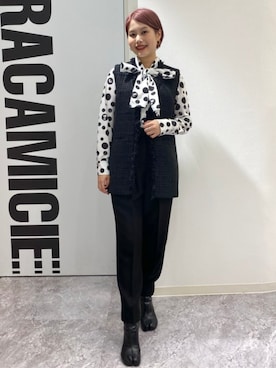 「ボウタイ」｜naracamicie111さん（レディース・160cm）の秋コーディネート