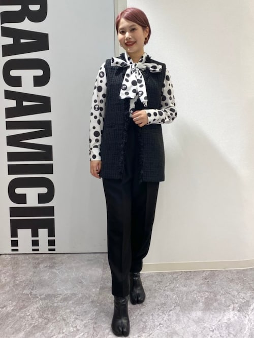 NARACAMICIE】ヘリンボンタックパンツ（その他パンツ）｜NARACAMICIE